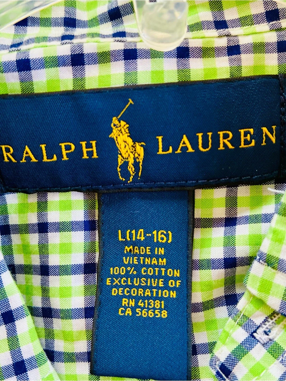 Ralph Lauren Shirt, Large (14-16)